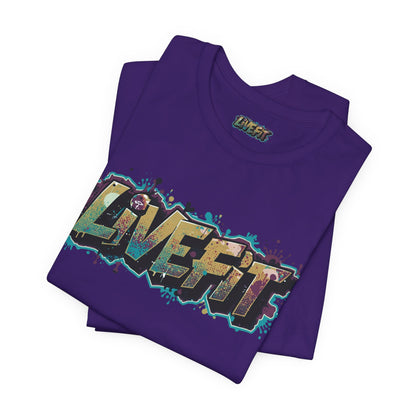 LIVE FIT Graphic Fitness Tee - Motivational Workout T-Shirt - Unisex XS-4XL