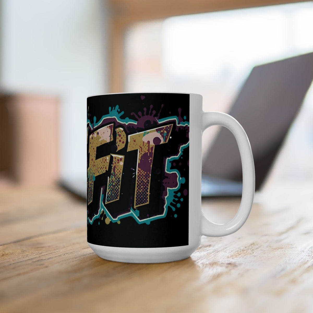 Live Fit White Ceramic Mug (11oz/15oz)