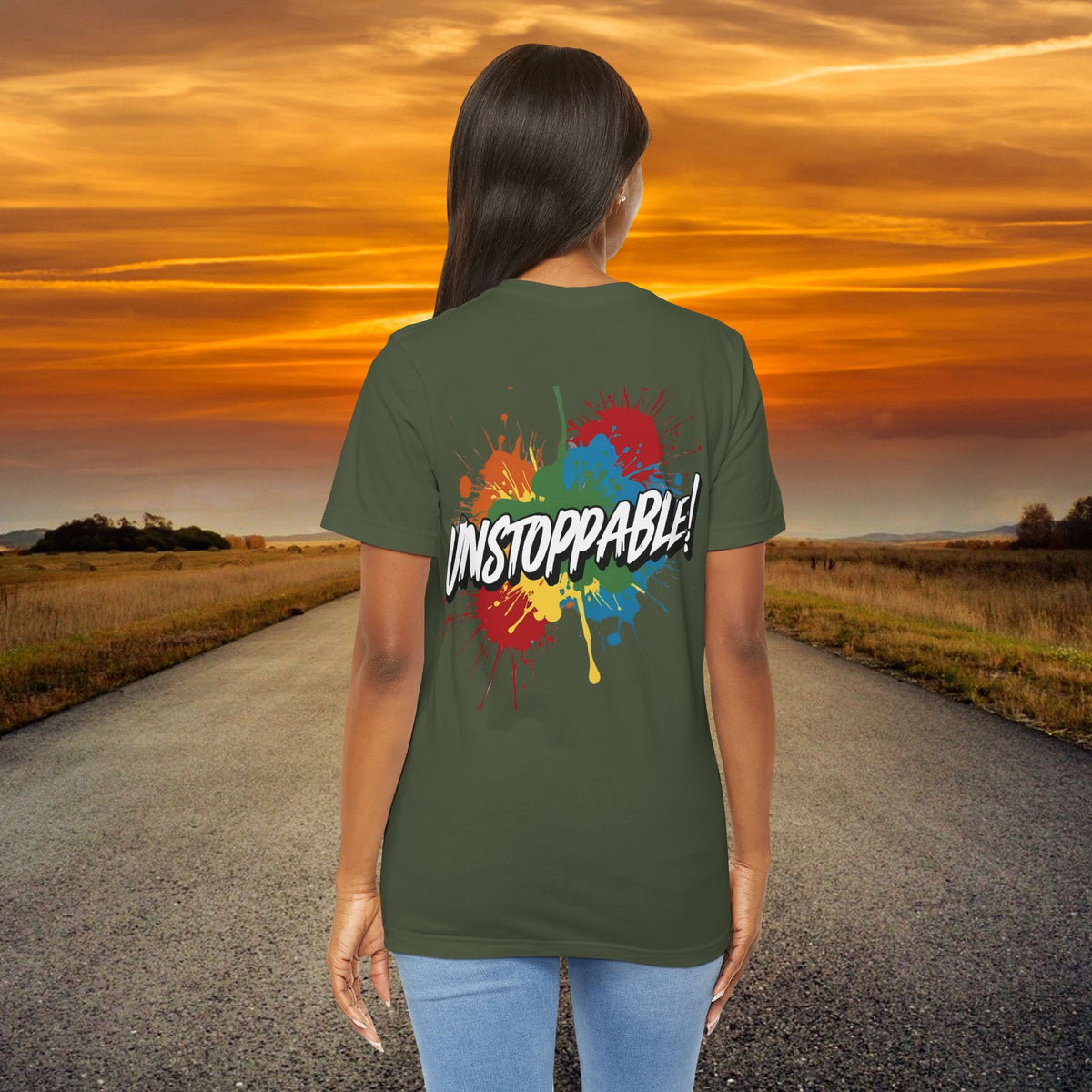 Unstoppable Vintage Retro T-Shirt - Motivational Graphic Tee - Unisex Casual Shirt