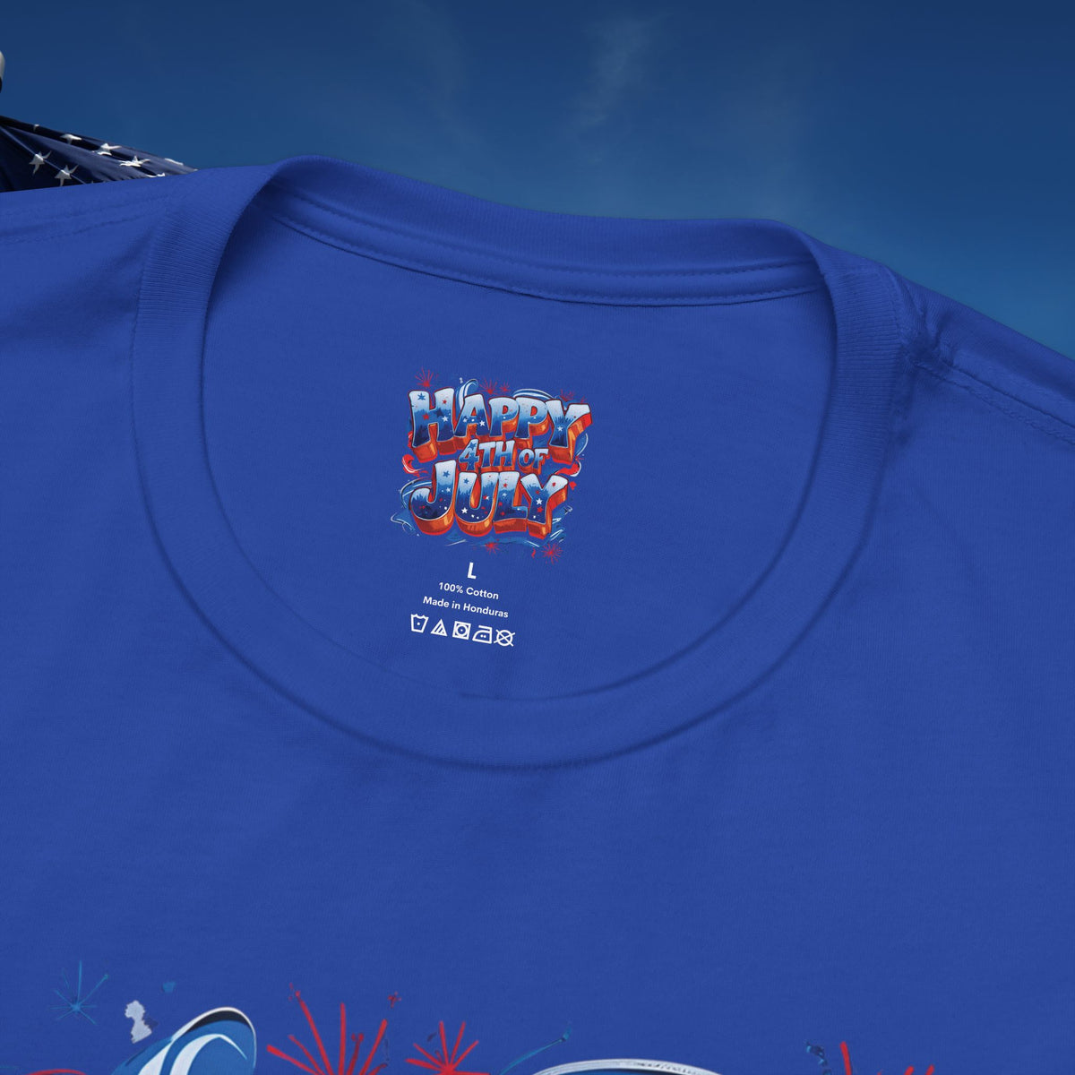 Happy 4th of July T-Shirt - Independence Day Bald Eagle - American Flag Graphic Tee