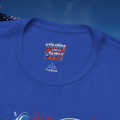 Happy 4th of July T-Shirt - Independence Day Bald Eagle - American Flag Graphic Tee