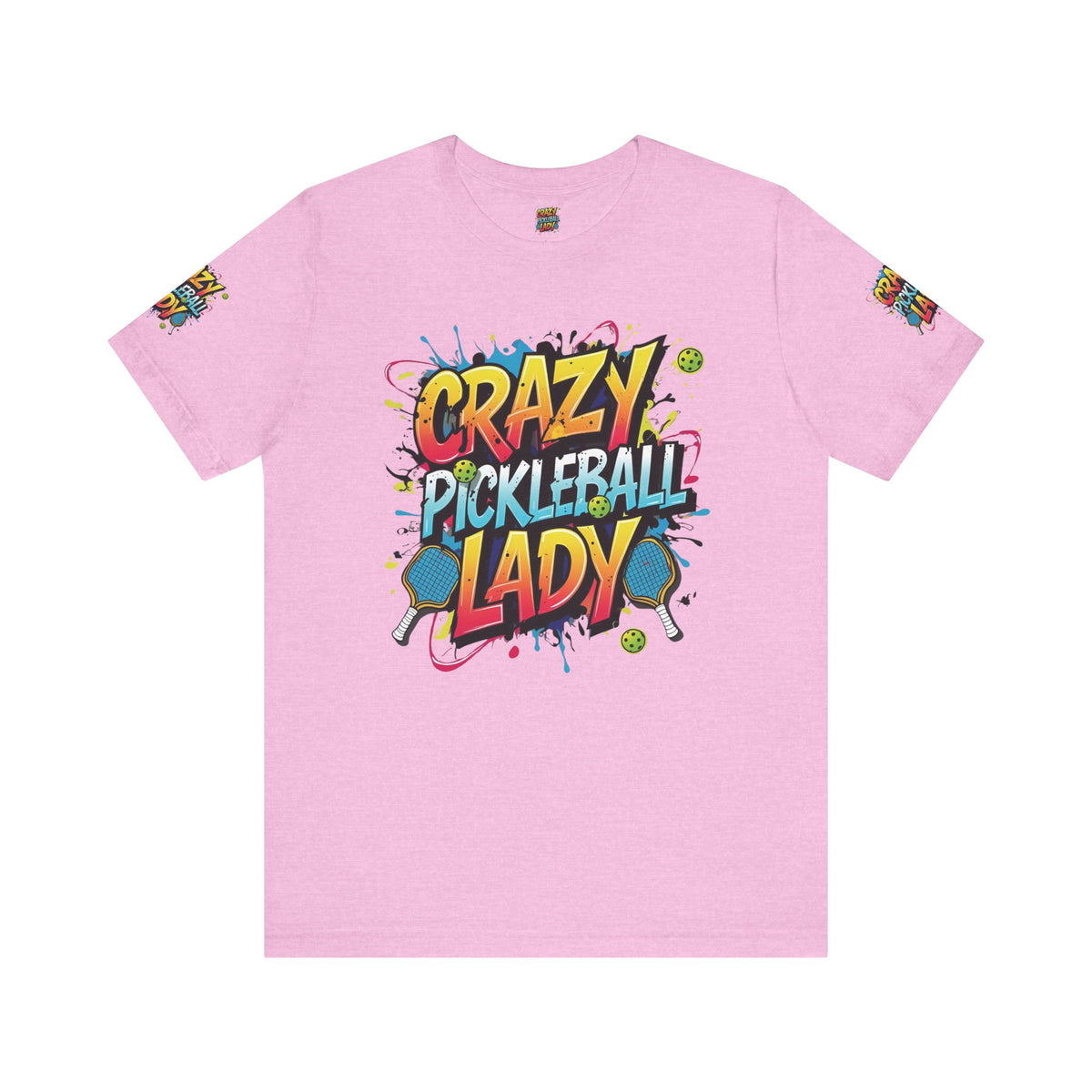 Crazy Pickleball Lady T-Shirt - Funny Pickleball Tee - Unisex Graphic Shirt - XS-5XL