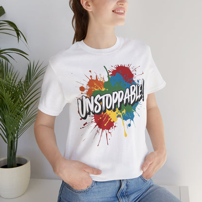 Unstoppable Vintage Retro T-Shirt - Motivational Graphic Tee - Unisex Casual Shirt