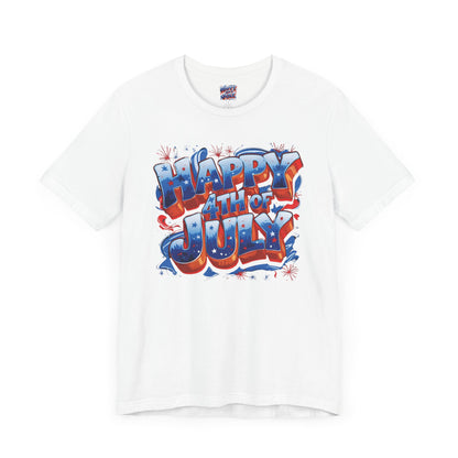 Happy 4th of July T-Shirt - Independence Day Bald Eagle - American Flag Graphic Tee