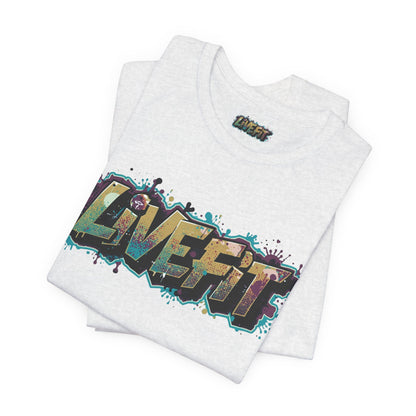 LIVE FIT Graphic Fitness Tee - Motivational Workout T-Shirt - Unisex XS-4XL