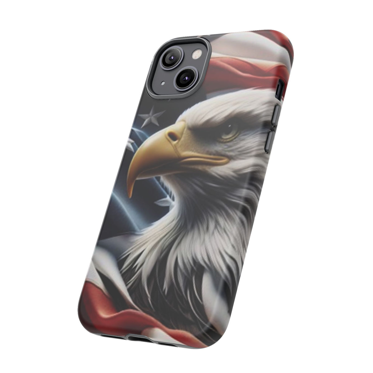 Patriotic Eagle American Flag Phone Case - Gift for Veterans - Independence Day - Memorial Day