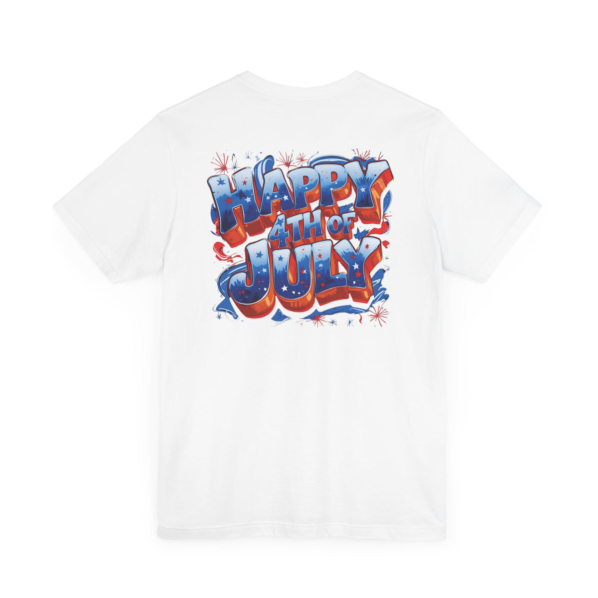Happy 4th of July T-Shirt - Independence Day Bald Eagle - American Flag Graphic Tee