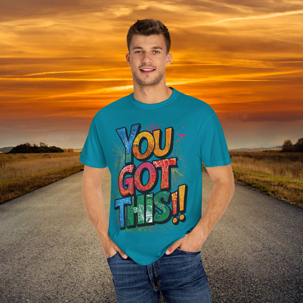You Got This! Unisex Garment-Dyed T-Shirt - Motivational Graphic Tee - S-4XL