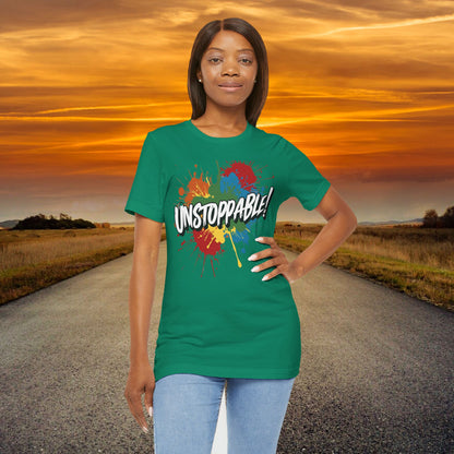 Unstoppable Vintage Retro T-Shirt - Motivational Graphic Tee - Unisex Casual Shirt