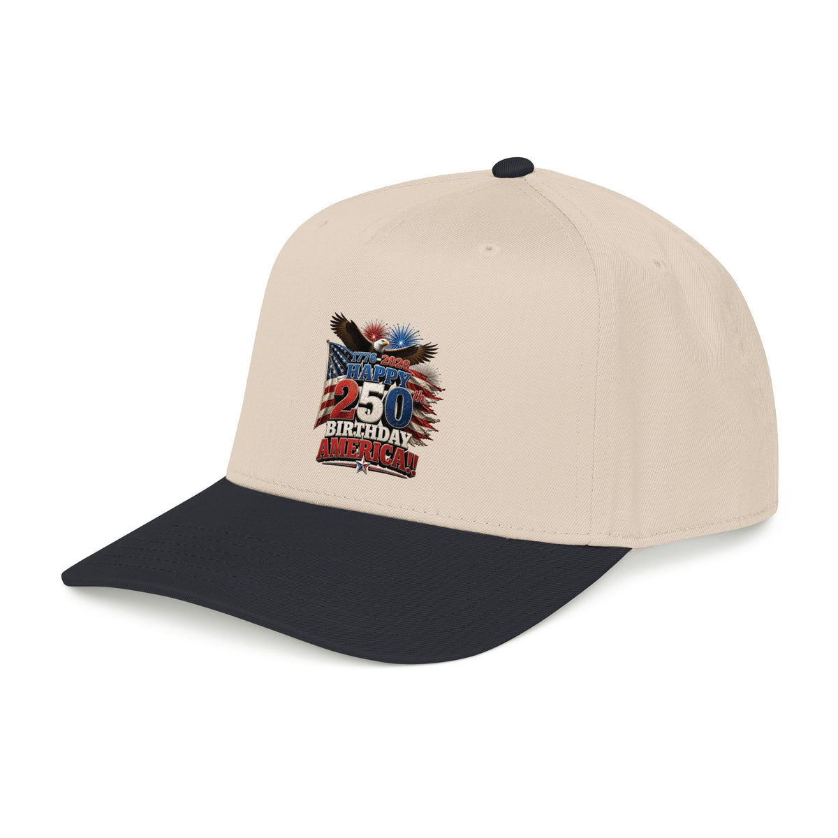Happy 250th Birthday America Cap | 1776–2026 Patriotic Eagle Flag Baseball Hat