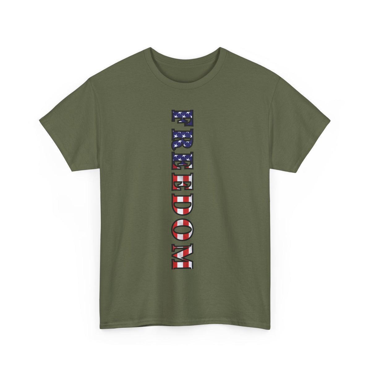 Freedom Patriotic T-Shirt - Red White Blue - American Flag Tee - Unisex S-5XL