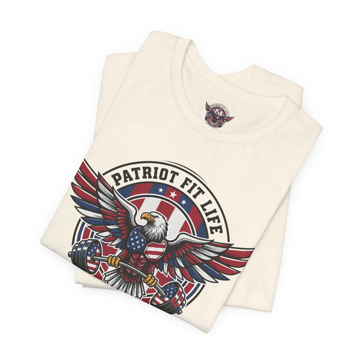 Patriot Fit Life Bald Eagle T-Shirt - American Flag Graphic Tee - Unisex Workout Shirt