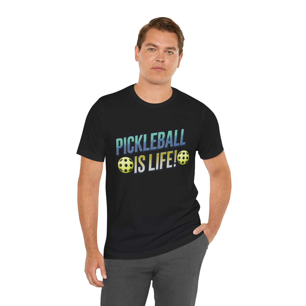 Pickleball Is Life T-Shirt - Funny Pickleball Tee - Unisex Court Sports Shirt