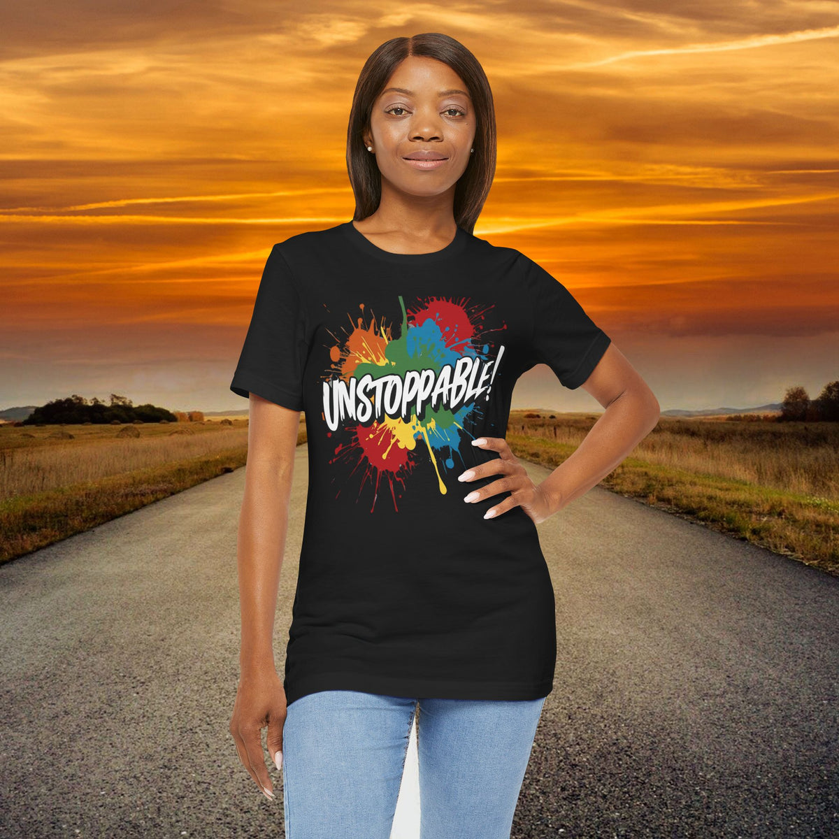Unstoppable Vintage Retro T-Shirt - Motivational Graphic Tee - Unisex Casual Shirt
