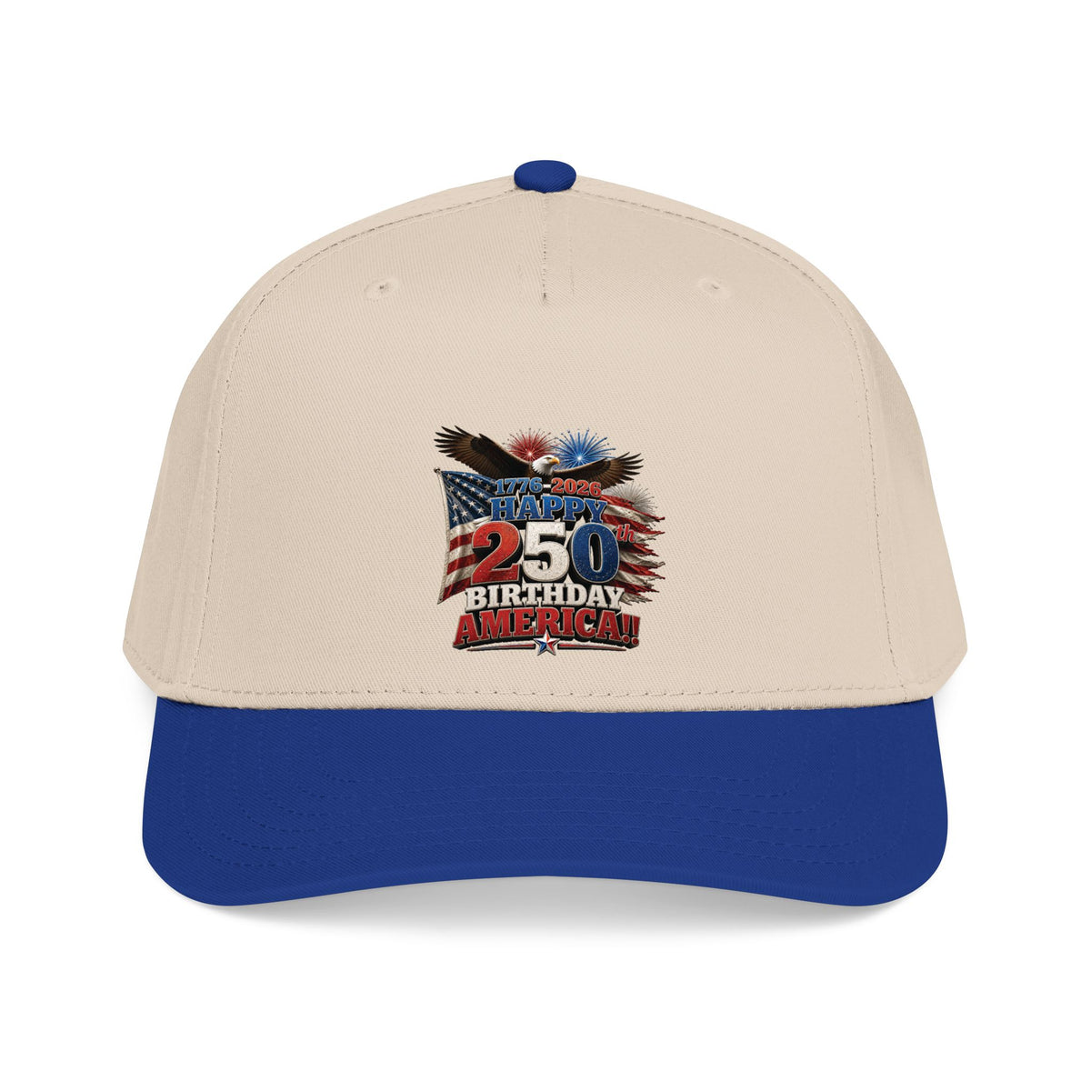 Happy 250th Birthday America Cap | 1776–2026 Patriotic Eagle Flag Baseball Hat