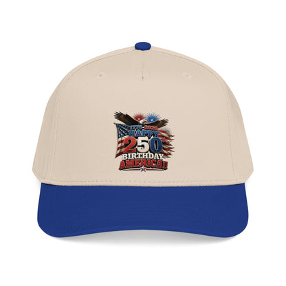 Happy 250th Birthday America Cap | 1776–2026 Patriotic Eagle Flag Baseball Hat
