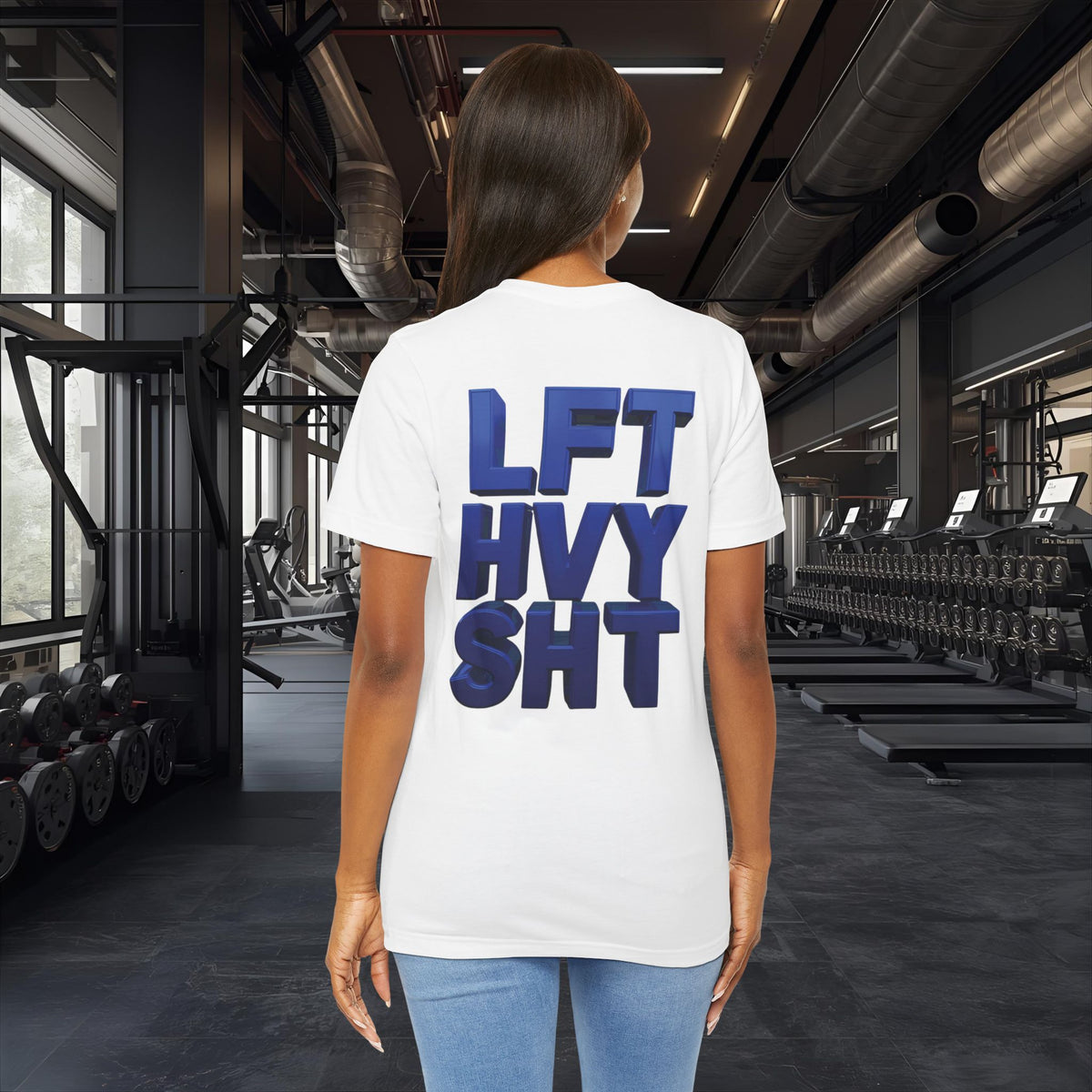 Lift Heavy Shit Gym T-Shirt - Bold 3D Weightlifting Tee - Unisex Fitness Apparel