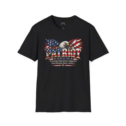 USA Pride - PATRIOT Dictionary-stlye Definition  - Eagle Patriotic T-Shirt - Patriot Fit Life
