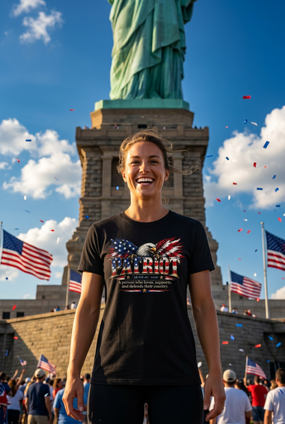 USA Pride - PATRIOT Dictionary-stlye Definition  - Eagle Patriotic T-Shirt - Patriot Fit Life
