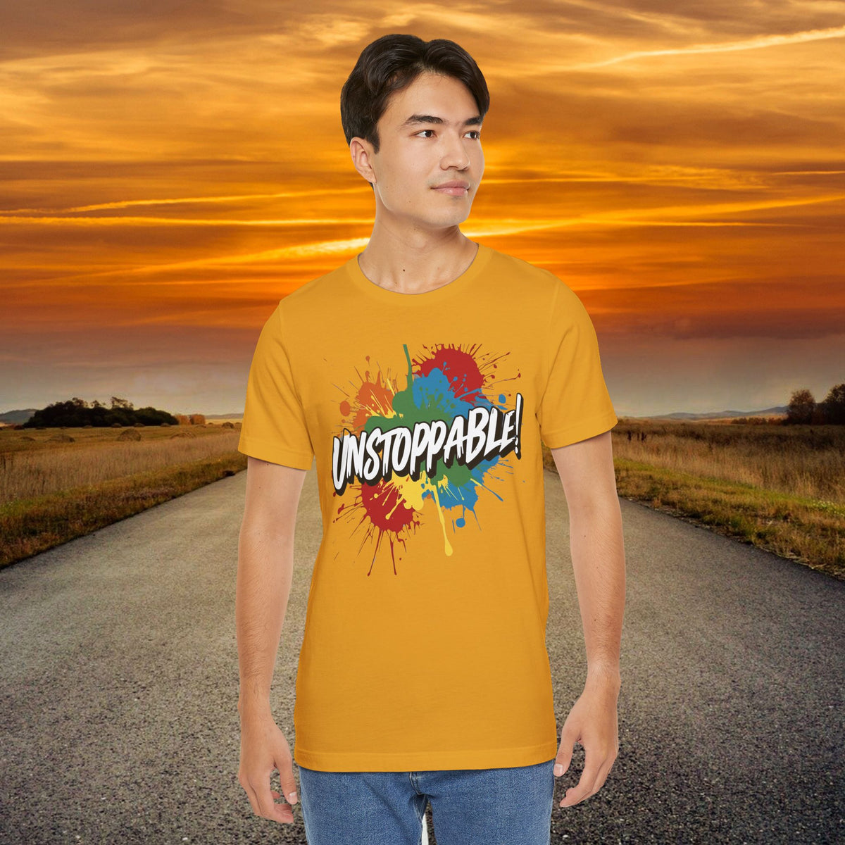 Unstoppable Vintage Retro T-Shirt - Motivational Graphic Tee - Unisex Casual Shirt