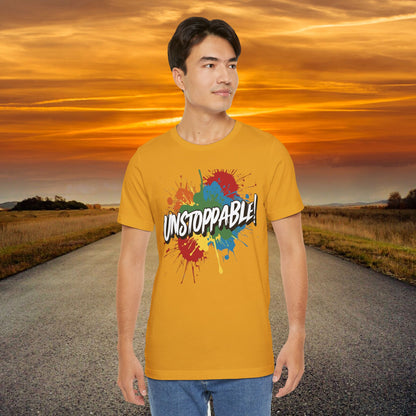 Unstoppable Vintage Retro T-Shirt - Motivational Graphic Tee - Unisex Casual Shirt