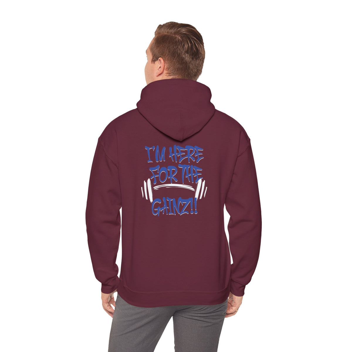 I'm Here For The Gainz! Gym Hoodie - Unisex Fitness Sweatshirt - Workout Hoodie - S-5XL