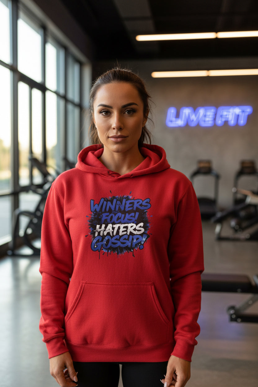 Winners Focus Haters Gossip  - Hooded Sweatshirt - S - 5XL - Multiple Colors - Fitness