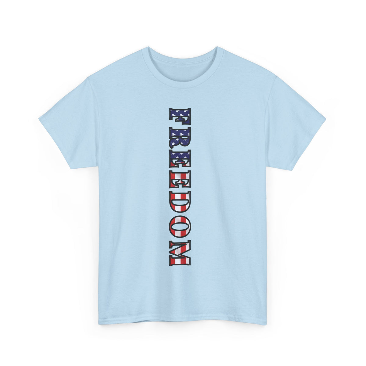 Freedom Patriotic T-Shirt - Red White Blue - American Flag Tee - Unisex S-5XL