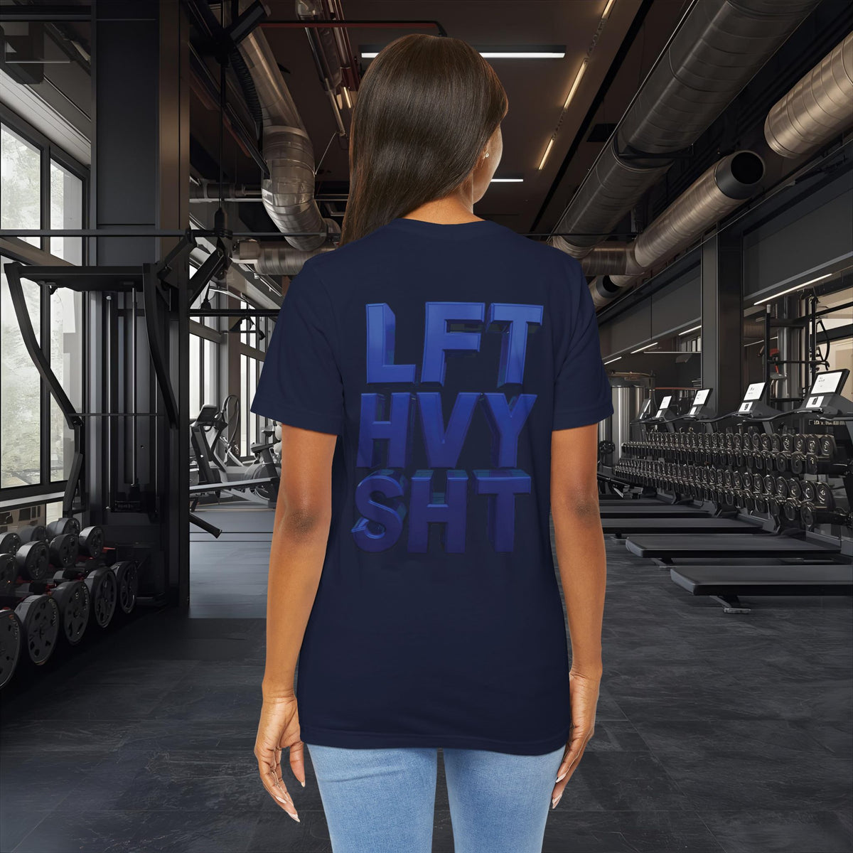 Lift Heavy Shit Gym T-Shirt - Bold 3D Weightlifting Tee - Unisex Fitness Apparel