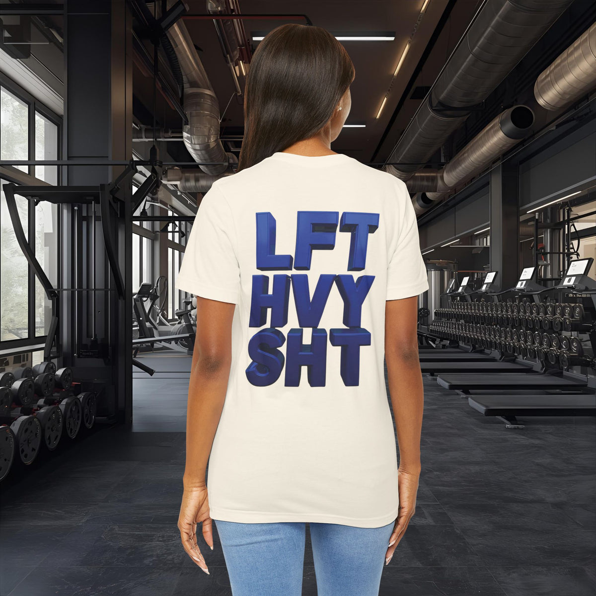 Lift Heavy Shit Gym T-Shirt - Bold 3D Weightlifting Tee - Unisex Fitness Apparel