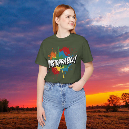 Unstoppable Vintage Retro T-Shirt - Motivational Graphic Tee - Unisex Casual Shirt
