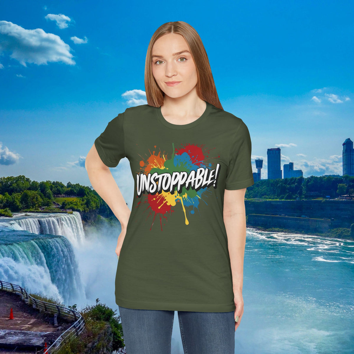 Unstoppable Vintage Retro T-Shirt - Motivational Graphic Tee - Unisex Casual Shirt