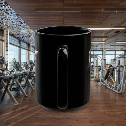 LIVE FIT Black Ceramic Mug (11oz/15oz)