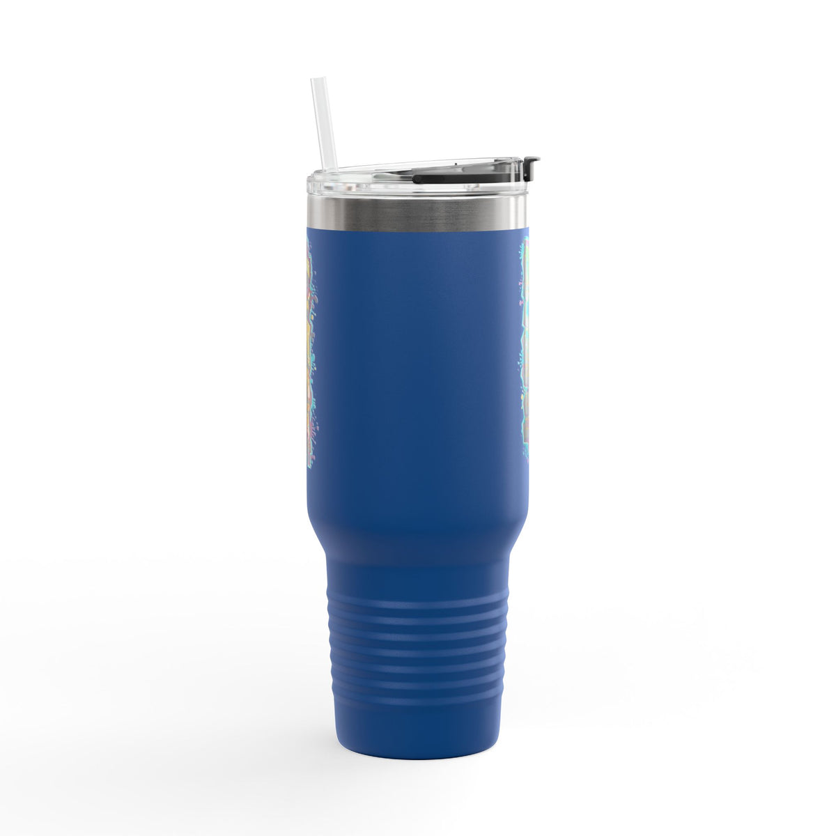 Insulated Travel Mug - Live Fit - 40oz Fitness Water Bottle - Gym Coffee Cup - Durable Travel Tumbler - Motivational Drinkware