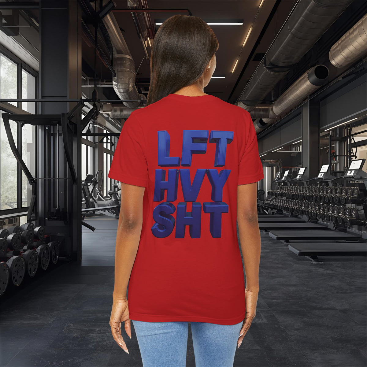 Lift Heavy Shit Gym T-Shirt - Bold 3D Weightlifting Tee - Unisex Fitness Apparel