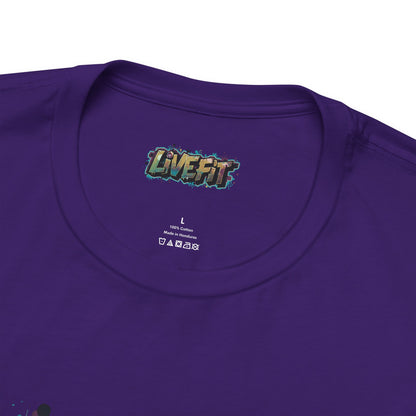 LIVE FIT Graphic Fitness Tee - Motivational Workout T-Shirt - Unisex XS-4XL