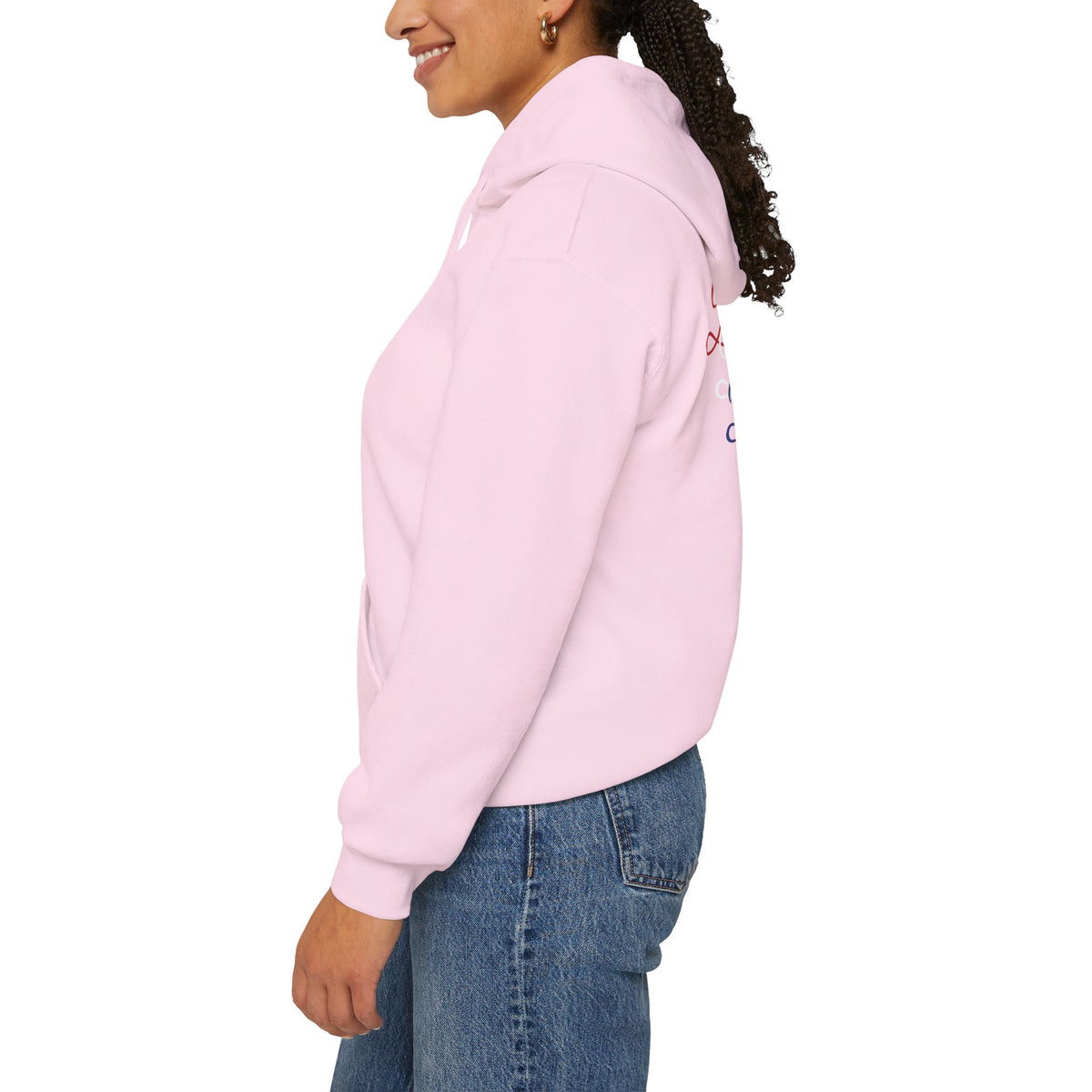 Blessed Hoodie - Patriotic Red White Blue - Unisex Pullover - Front & Back Print - S-5XL