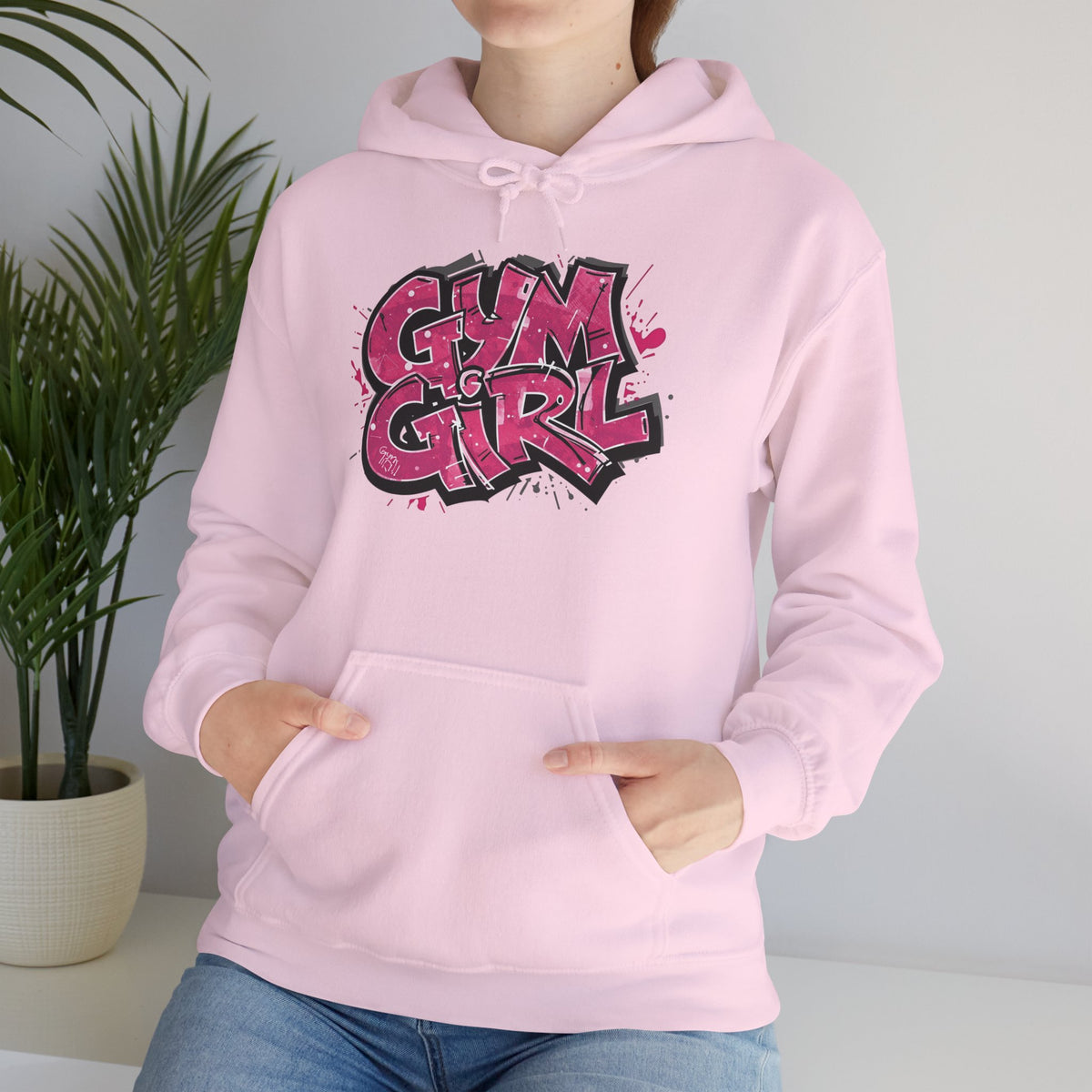 Stylish Gym Girl Print Hoodie - Women's Fitness Sweatshirt - Athletic Pullover - S-5XL
