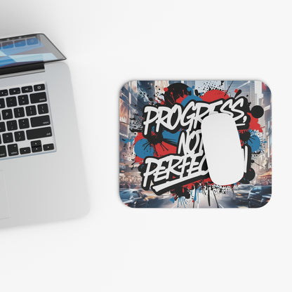 Progress Not Perfection Mouse Pad - Motivational Desk Accessory