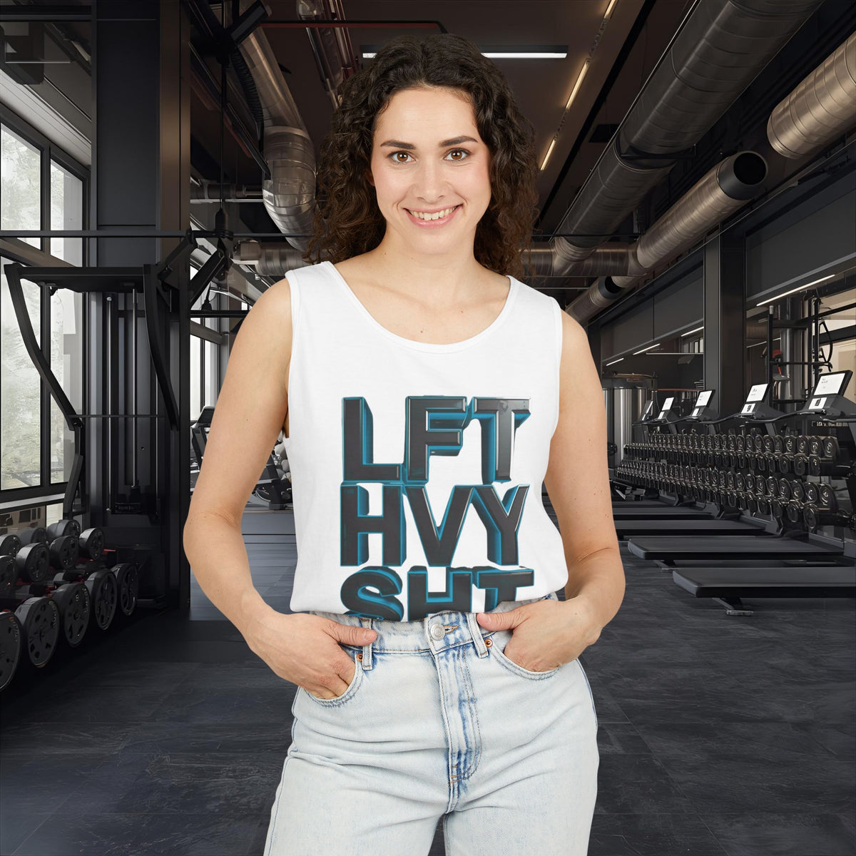 Lift Heavy Shit - LFT HVY SHT - Tank Top - Gym Workout Fitness Tank - Unisex XS-2XL