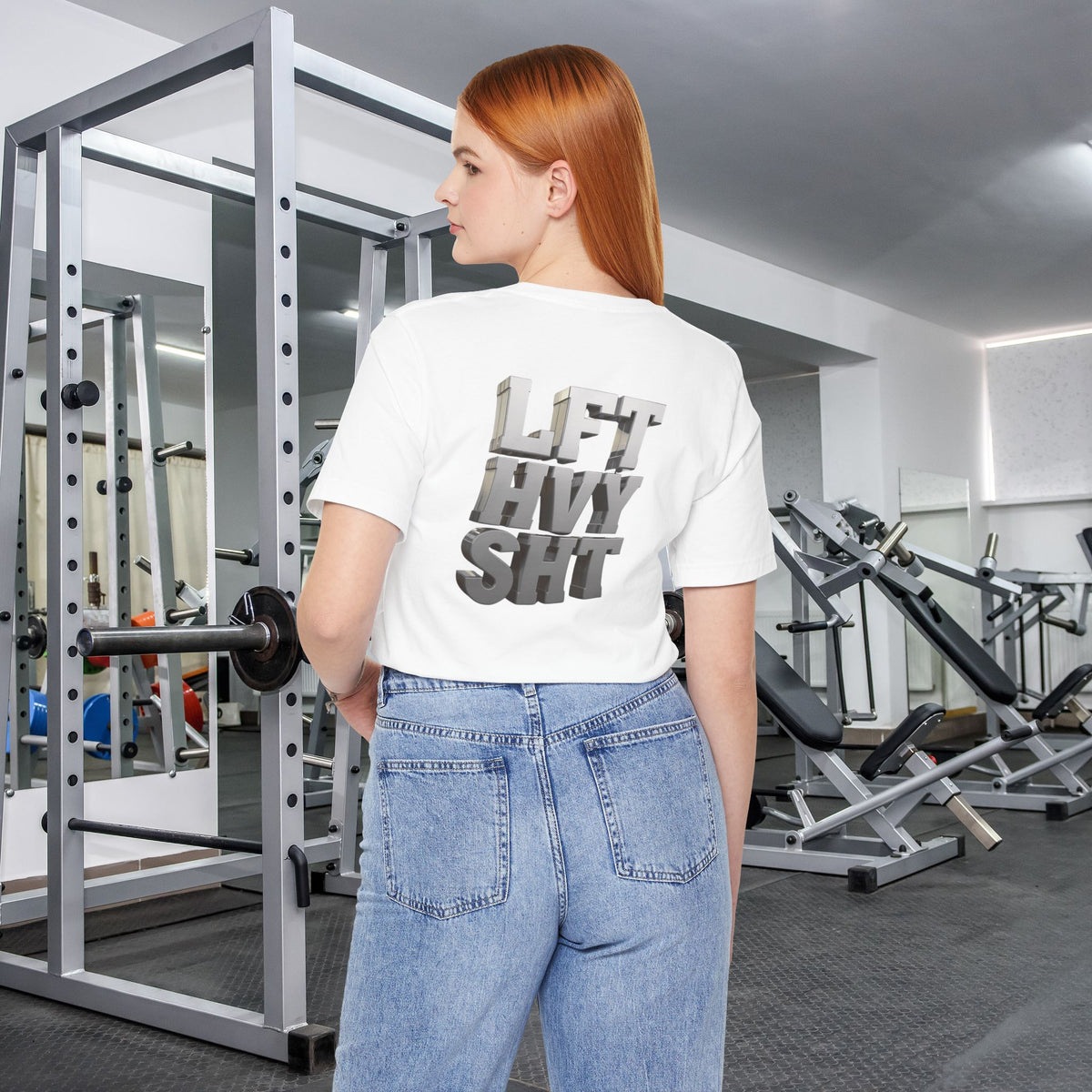 Lift Heavy Shit - LFT HVY SHT - 3D Gym T-Shirt - Bold Weightlifting Tee