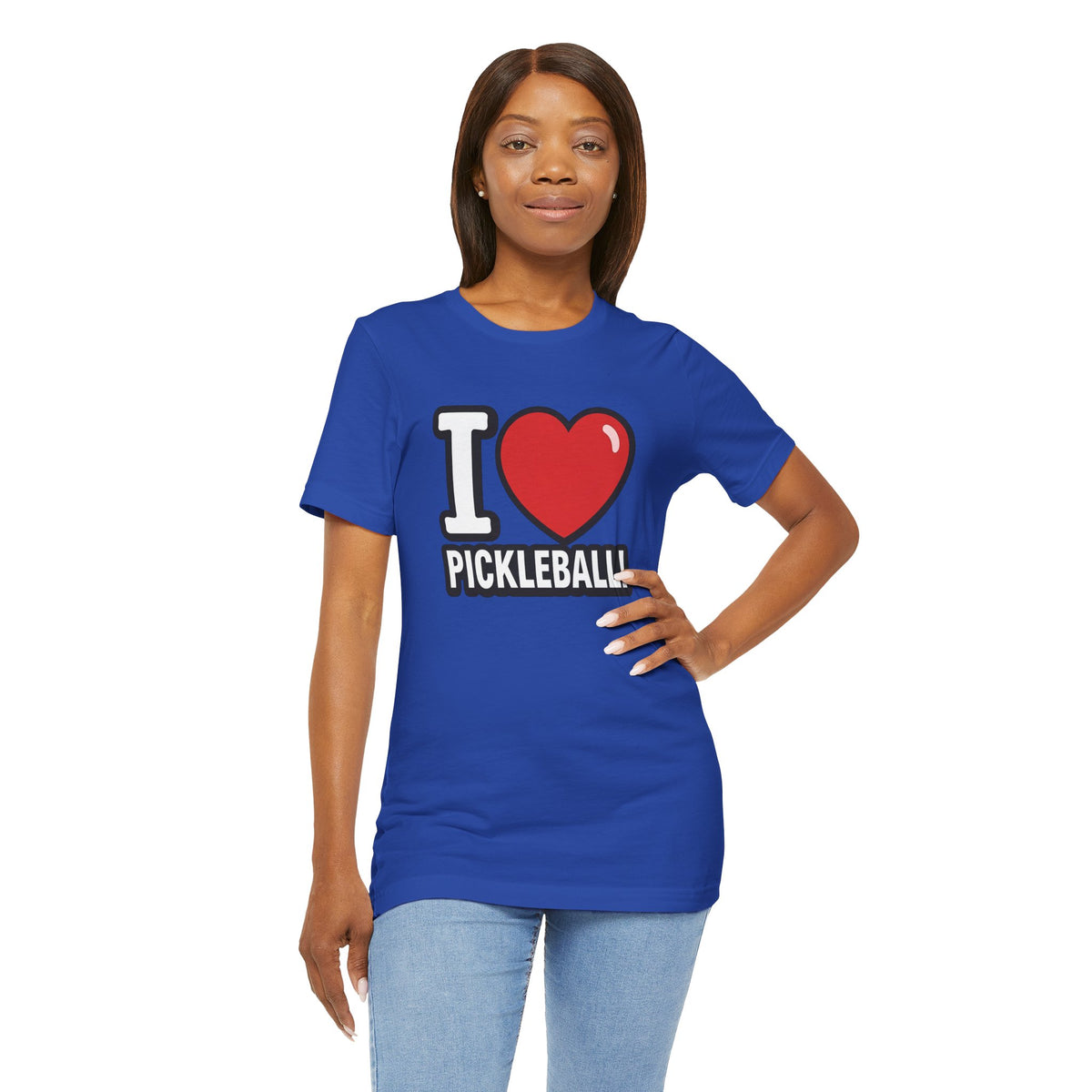 I Love Pickleball T-Shirt - Unisex Pickleball Tee - Court Sports Gift - XS-4XL