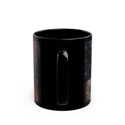 Stronger Than Yesterday! Motivational Mug - American Flag - 11oz/15oz