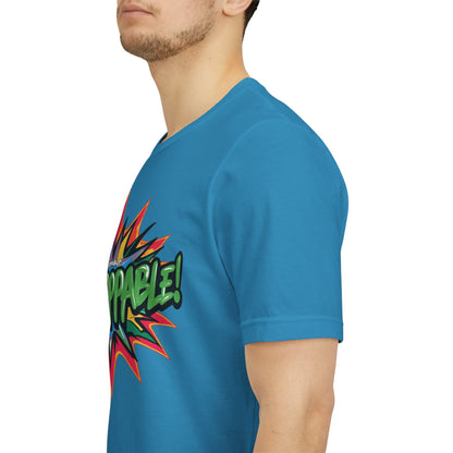 Unisex Jersey Tee - Unstoppable Graphic Design Shirt - Motivation and Fitness