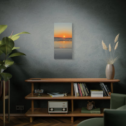 Sunset Beach Canvas Print, Ocean Decor, Wall Art, Home Decor, Coastal Artwork for Living Room