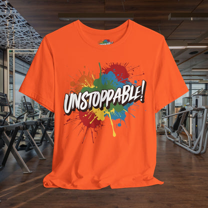 Unstoppable Vintage Retro T-Shirt - Motivational Graphic Tee - Unisex Casual Shirt