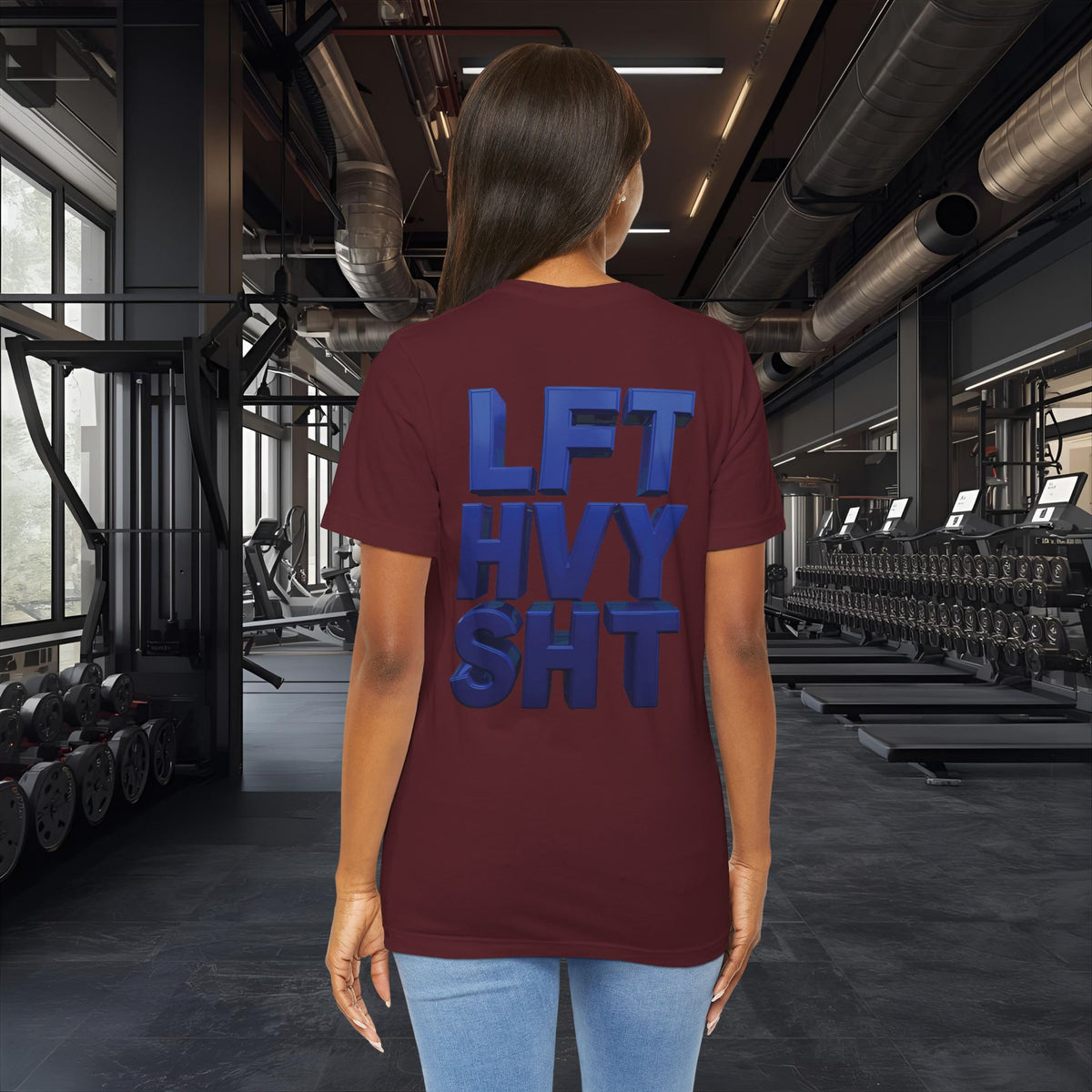 Lift Heavy Shit Gym T-Shirt - Bold 3D Weightlifting Tee - Unisex Fitness Apparel