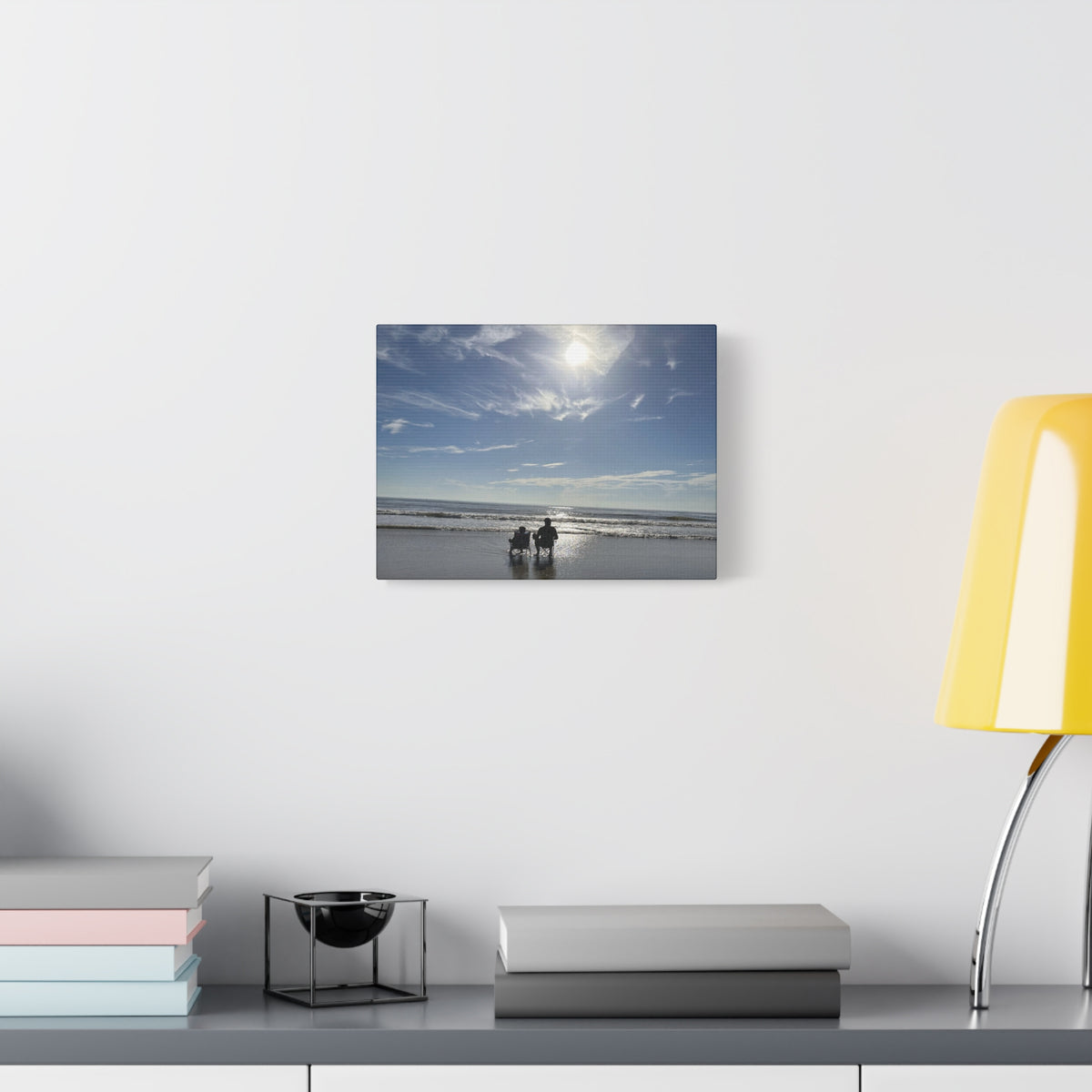 Beach Day Canvas Wall Art - Coastal Home Decor - Ocean Landscape - Serene Beach Print - 16 Sizes Available