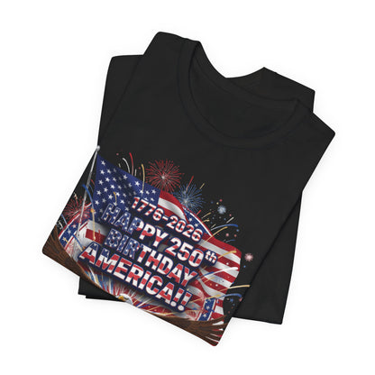 America 250th Birthday Eagle T-Shirt | 1776-2026 Patriotic Fourth of July Tee