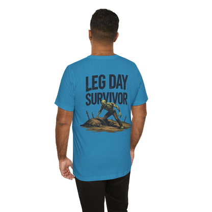 Leg Day Survivor Tee - Fitness Shirt - Workout Apparel - Gym Gift - Unisex Graphic Tee - Funny T-shirt